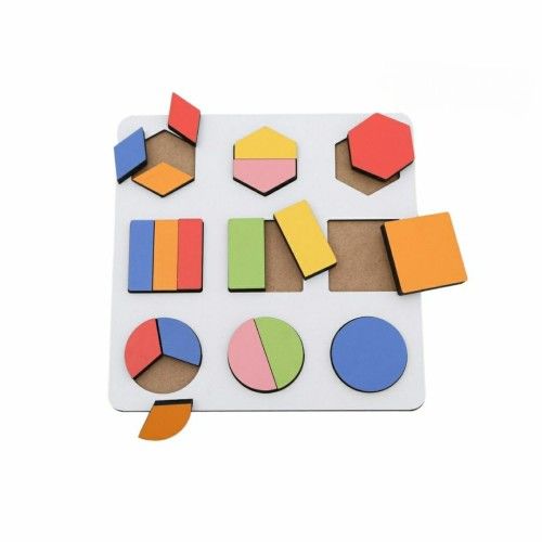 Toptan oyuncak Ahşap Geometrik Bultak 9 Bölmeli