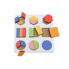 Toptan oyuncak Ahşap Geometrik Bultak 9 Bölmeli