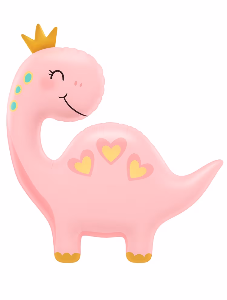 Toptan Folyo Balon Pembe Dinozor