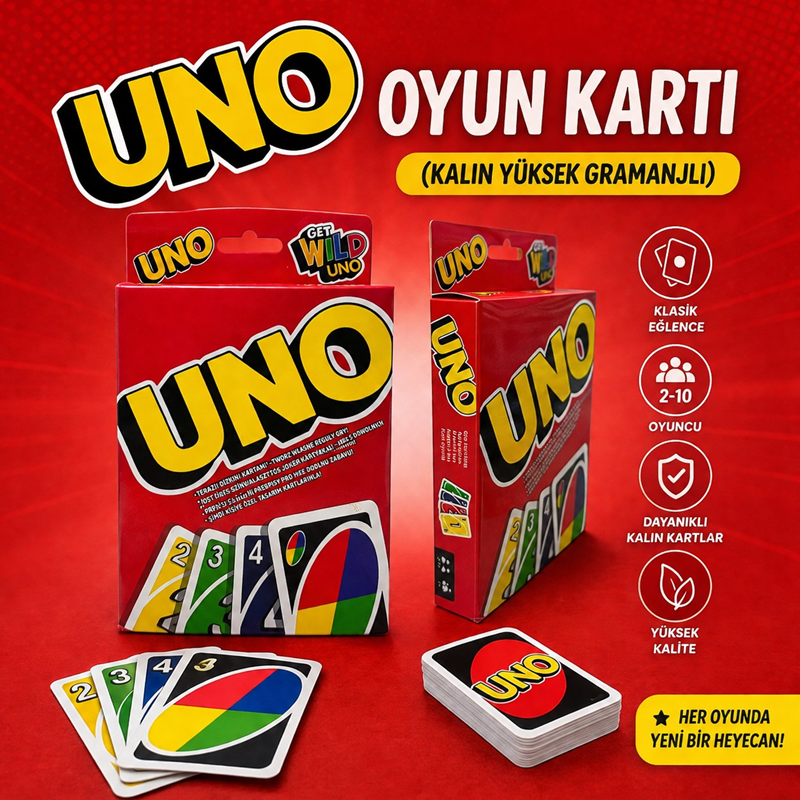 Toptan Uno Oyun Kartı Lüks Kalın
