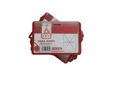 Toptan Yaka Kartı Kırmızı İpli