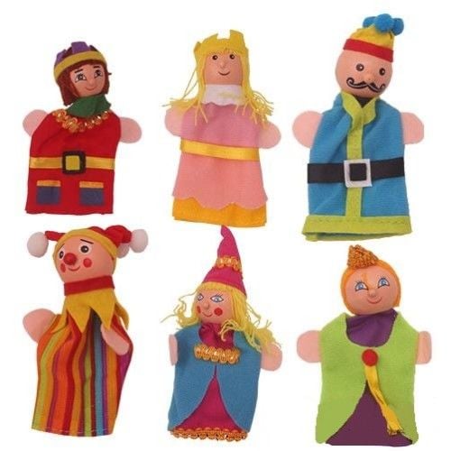 Toptan Oyuncak Ahşap Parmak Kukla 6 lı