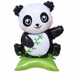 Toptan Ayaklı Folyo Balon Panda Kamışlı