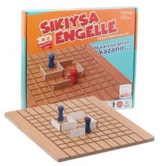 Toptan Oyuncak Ahşap Sıkıysa Engelle Oyunu