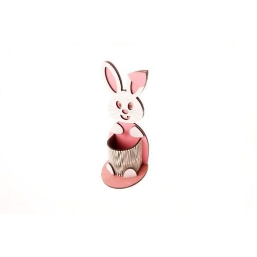 Toptan Oyuncak Ahşap Tavşan Kalemlik