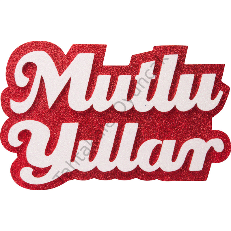 Toptan Yılbaşı Strafor Süs Mutlu Yıllar