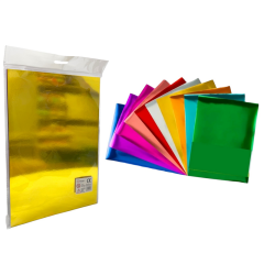 Toptan Beimo A4(20*30) Aynalı Metalik Karton 10 Renk 10'lu Poşet