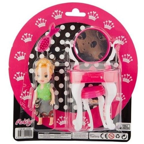 Toptan Oyuncak Anlily Kartlı Makyaj Bebek
