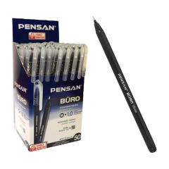 Toptan Pensan Büro Siyah Tükenmez Kalem