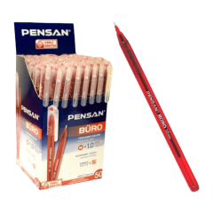 Toptan Pensan Büro Kırmızı Tükenmez Kalem