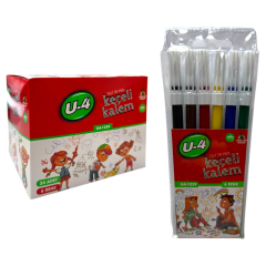 Toptan U-4 Keçeli Kalem 6 Renk