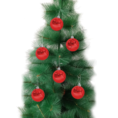 Toptan Yılbaşı Ağaç Süsleme Topları 4lü 8cm