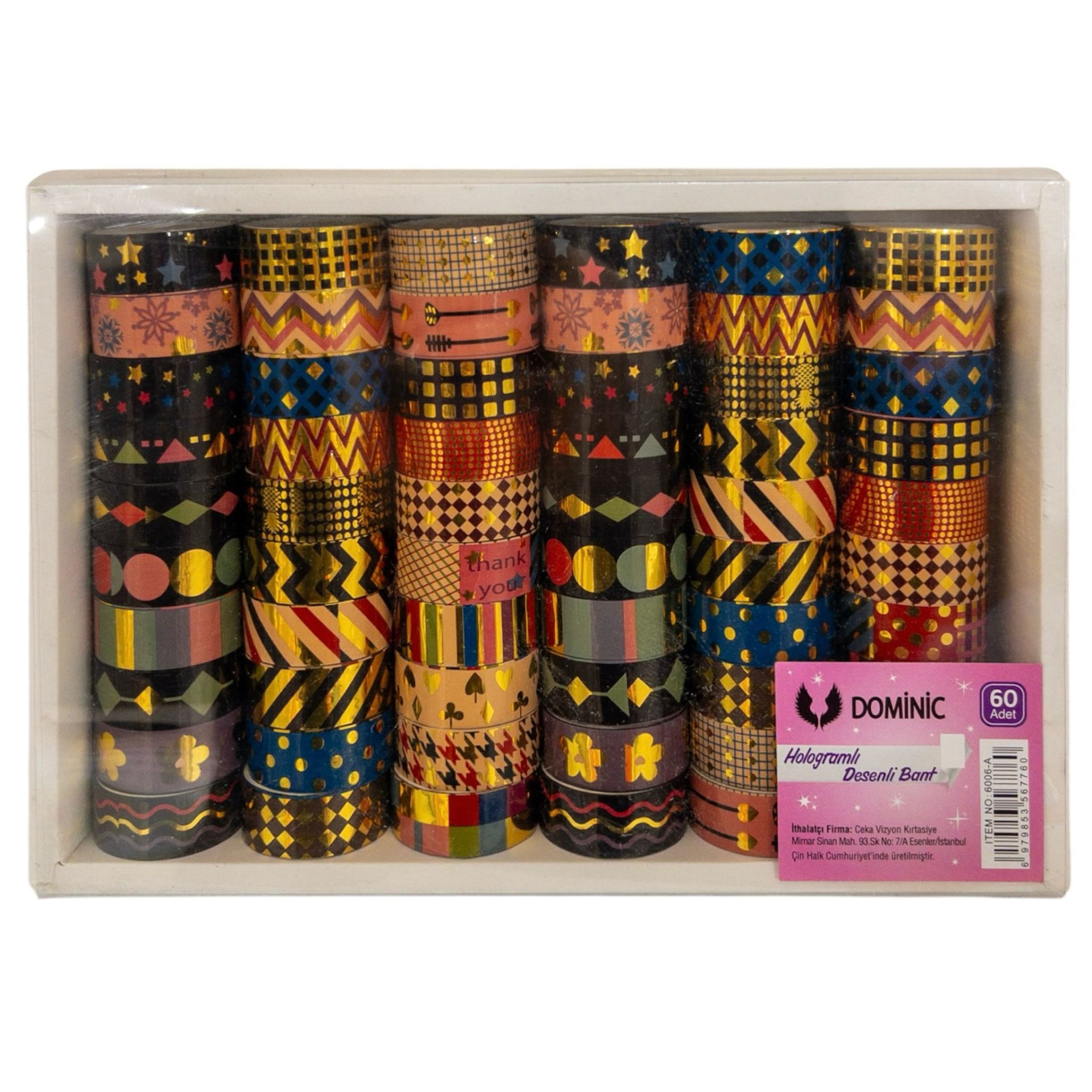 Toptan Hologramlı Desenli Bant