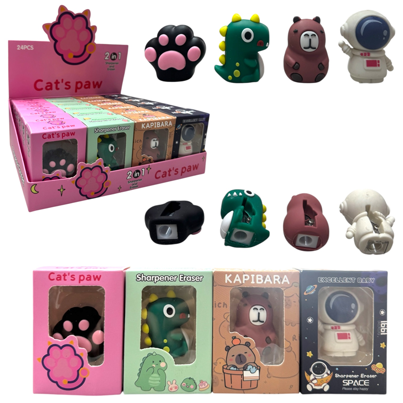 Toptan Figürlü Silgili Kalemtıraş