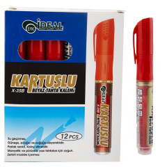 Toptan Kartuşlu Tahta Kalemi Kırmızı