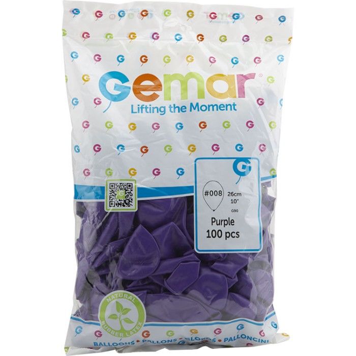 Toptan Balon Gemar 10'' Mor