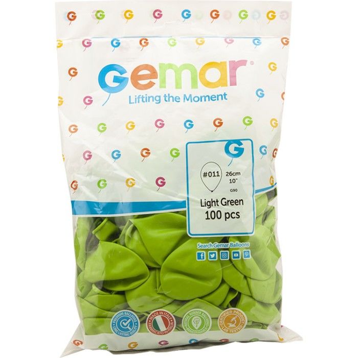 Toptan Balon Gemar 10'' Açık Yeşil