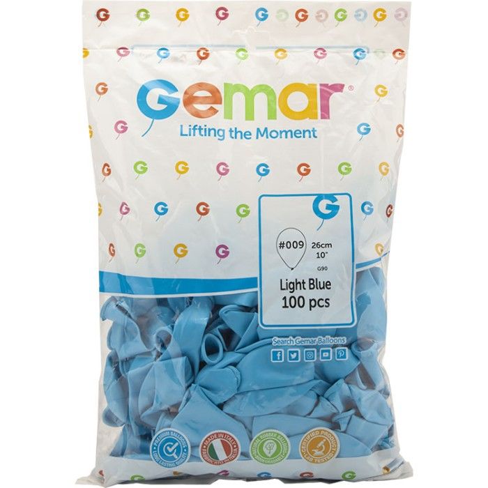 Toptan Balon Gemar 10'' Açık Mavi