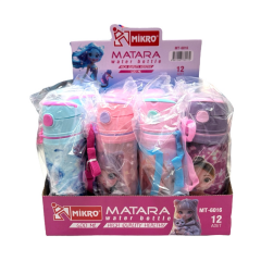 Toptan Mikro Resimli Kız Aüminyum Matara 600 ML