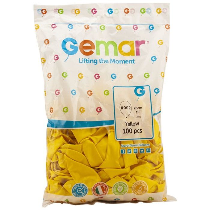Toptan Balon Gemar 10'' Sarı