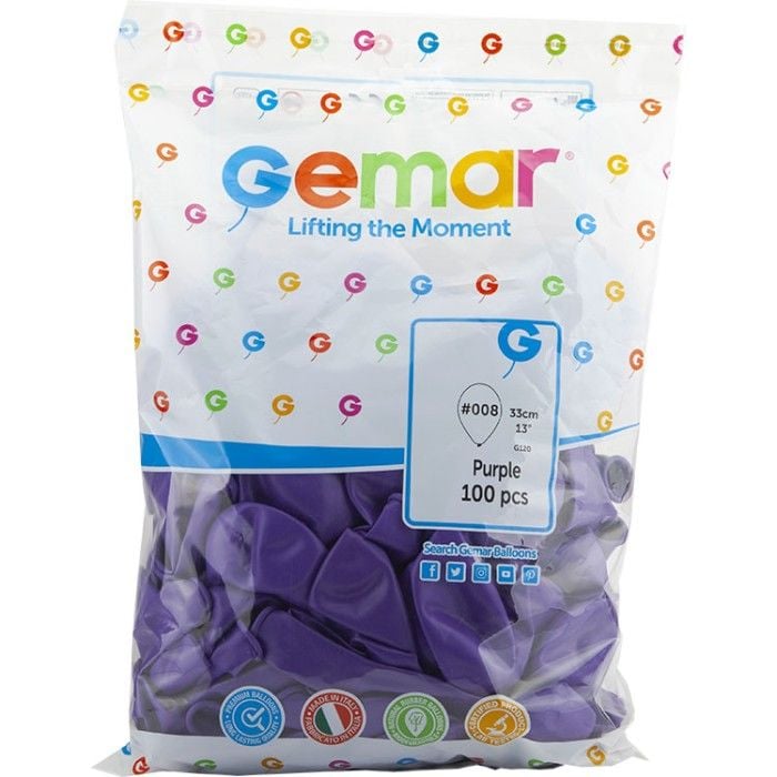 Toptan Balon Gemar 13'' Mor