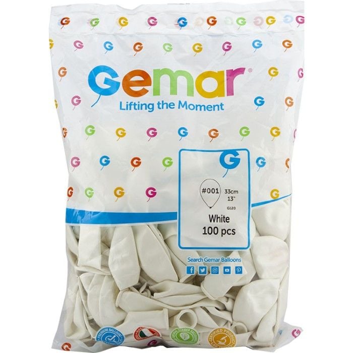 Toptan Balon Gemar 13'' Beyaz