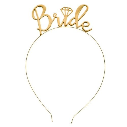 Toptan Bride Metal Taç Gold Renk