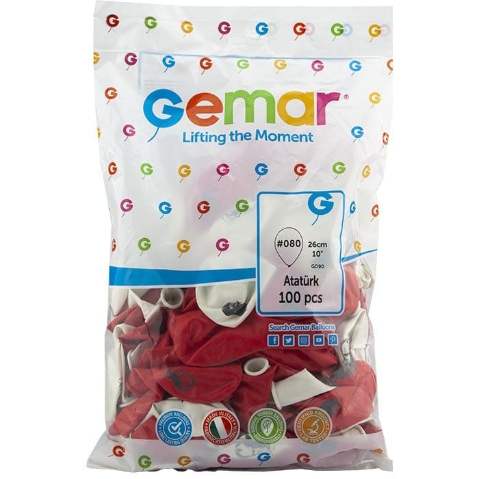 Toptan Balon Gemar 10'' Atalı