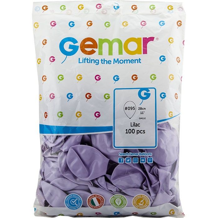 Toptan Balon Gemar 11'' Metalik Lila
