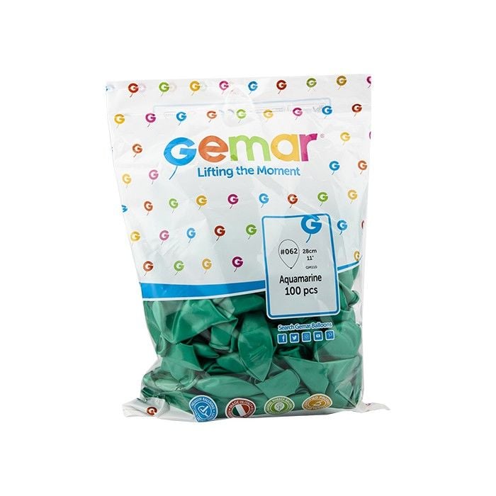 Toptan Balon Gemar 11'' Metalik Su Yeşili