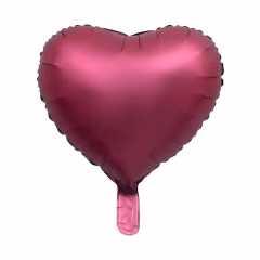Toptan Folyo Balon 18'' Saten Kalp Fuşya