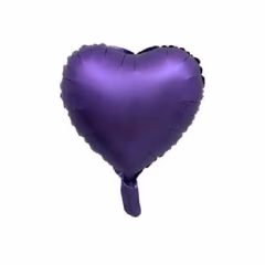 Toptan Folyo Balon 18'' Saten Kalp Mor
