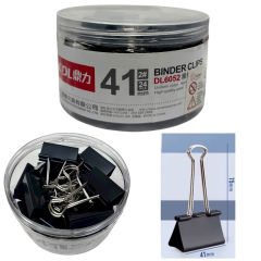 Toptan 41mm Siyah Kıskaç 24'lü Paket