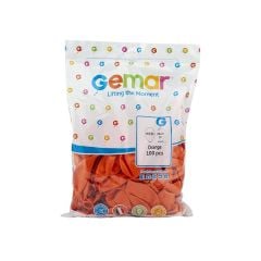 Toptan Balon Gemar 11'' Metalik Turuncu