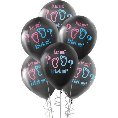 Toptan Cinsiyet Partisi Baskılı Lateks Balon