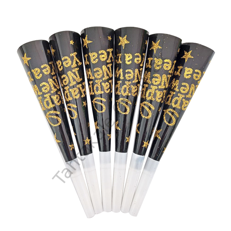 Toptan Happy New Year Simli Vuvuzela 6lı