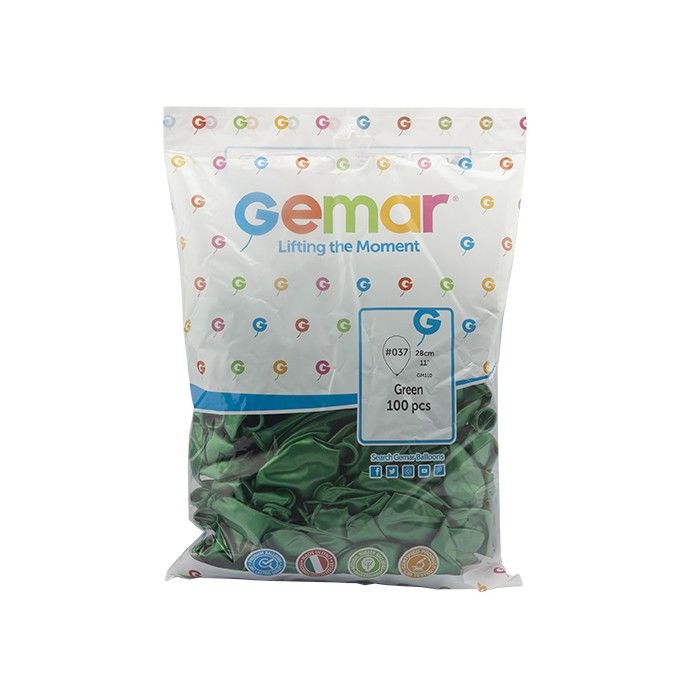 Toptan Balon Gemar 11'' Metalik Yeşil