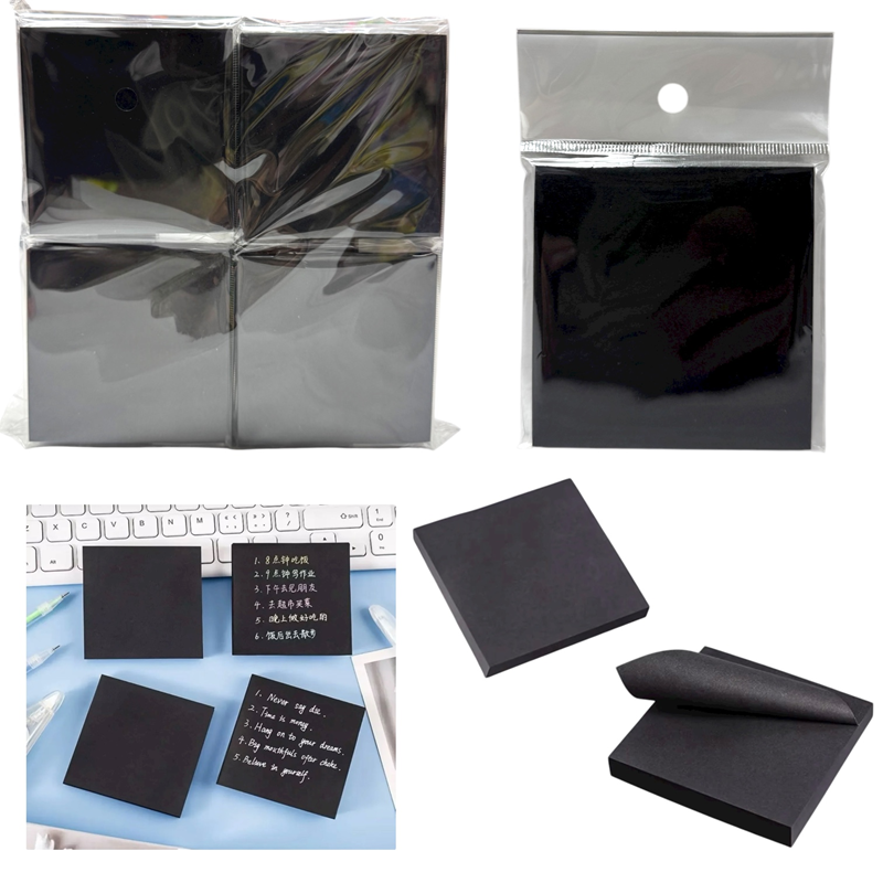 Toptan Siyah Kare Yapışkanlı Post-İt