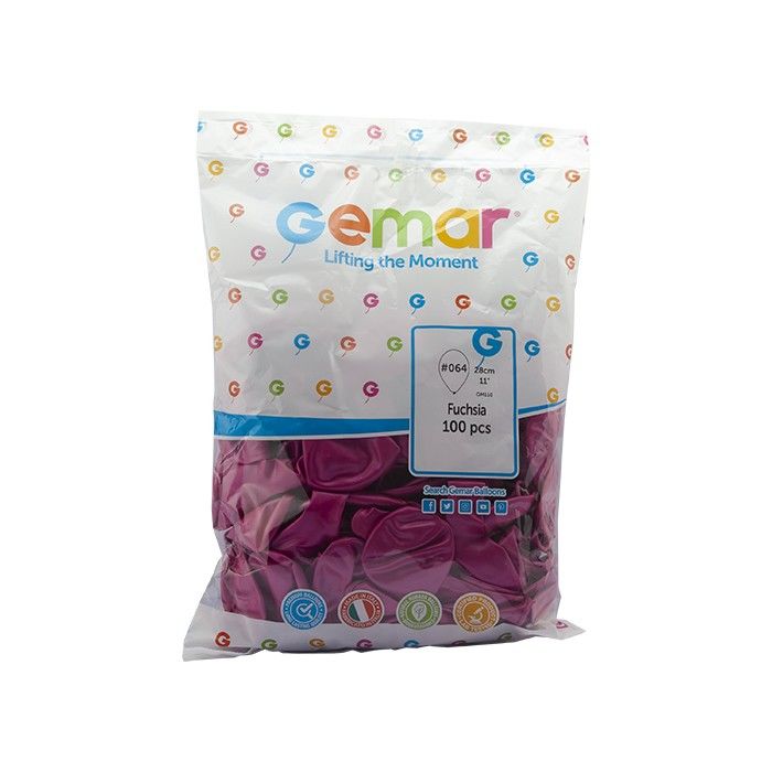 Toptan Balon Gemar 11'' Metalik Fuşya