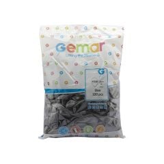 Toptan Balon Gemar 11'' Metalik Gümüş