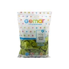 Toptan Balon Gemar 11'' Metalik Açık Yeşil