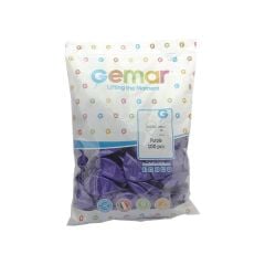 Toptan Balon Gemar 11'' Metalik Mor
