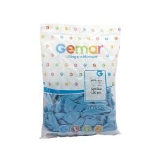 Toptan Balon Gemar 11'' Metalik Açık Mavi