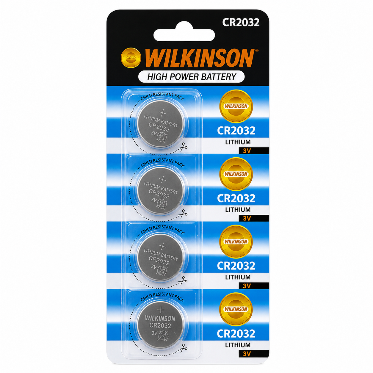 Toptan Wilkinson CR2032 Lityum Pil - 3 Volt 4’lü Set
