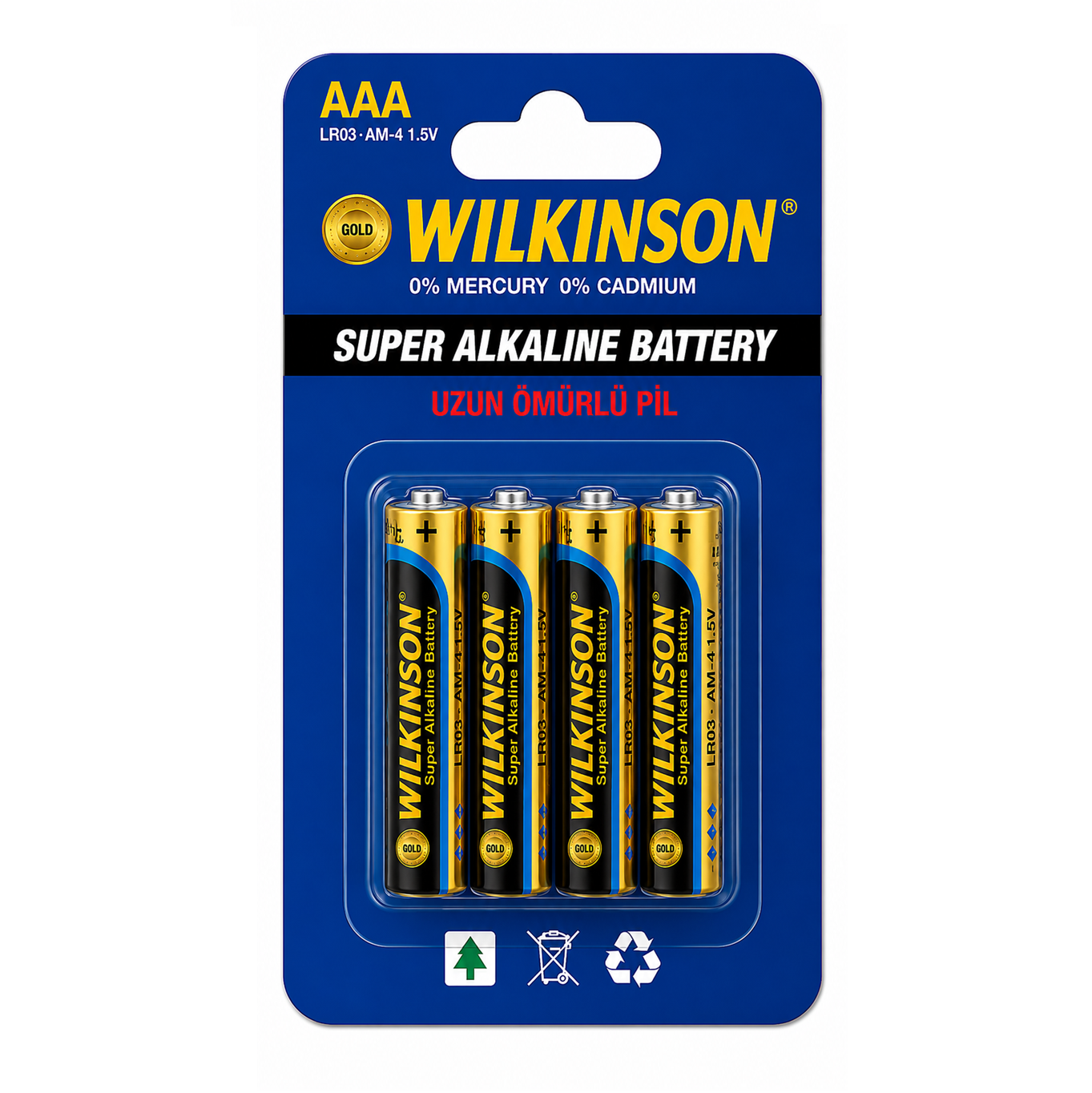 Toptan Wilkinson LR03 Süper Alkalin AAA İnce Pil - 4’lü Set