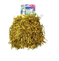 Toptan Ponpon Metalik Sarı 2li