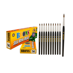 Toptan Brons Sulu Boya Fırçası No.14