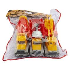 Toptan Oyuncak İş Makinaları Küçük 3'Lü Set