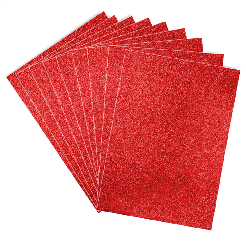 Toptan Eva Tabaka 10\'lu 50x70 Simli Kırmızı