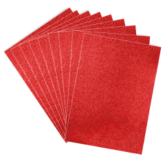 Toptan Eva Tabaka 10\'lu 50x70 Simli Kırmızı